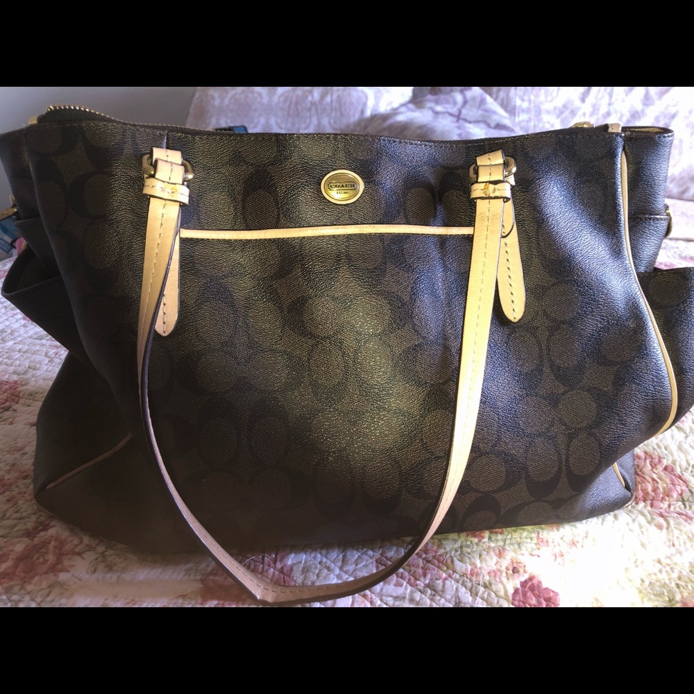 Coach Peyton Signature Multifunction Diaper Bag